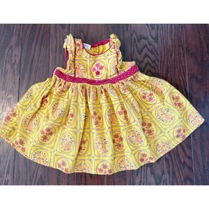 Fabindia | yellow floral cotton dress Baby/toddler 18-24 mo